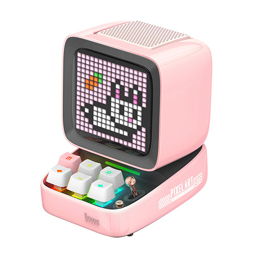 Divoom Ditoo Pro レトロ ピクセル アート Bluetooth スピーカー ピンク 90100058207 /l :l1 4573565896211:WEB TWOHAN in