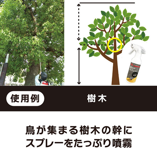 ニッショウ機器 鳥よけ スプレー270ml カラス・鳩・ムクドリに効果的な忌避剤 NSKK-060 /l |  | 03