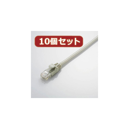 まとめ得 10個セット エレコム やわらかLANケーブル(Cat5E準拠) LD-CTY LG2X10 x [2個] /l