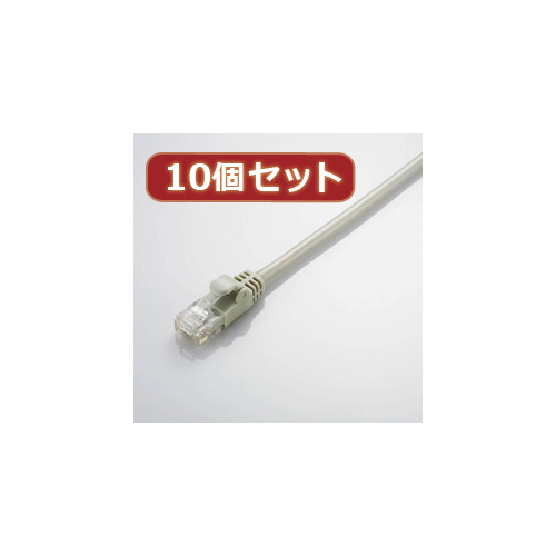 10個セット エレコム やわらかLANケーブル(Cat5E準拠) LD-CTY LG3X10 /l