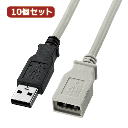 10個セット サンワサプライ USB延長ケーブル KU EN2K KU EN2KX10 /l :l1 4589452976706:WEB TWOHAN in