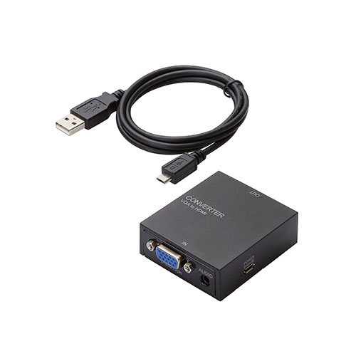 エレコム アップスキャンコンバーター/3.5φ/VGA-HDMI/HDMI1.3 AD