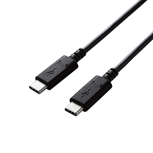 まとめ得 【5個セット】エレコム USB2.0ケーブル/C-Cタイプ/認証品/PD対応/3A出力/0.5m/ブラック U2C-CC05NBK2X5 x [2個] /l