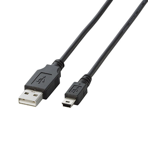 まとめ得 【5個セット】エレコム USB2.0ケーブル/A-miniBタイプ/ノーマル/5m/ブラック U2C-M50BKX5 x [2個] /l