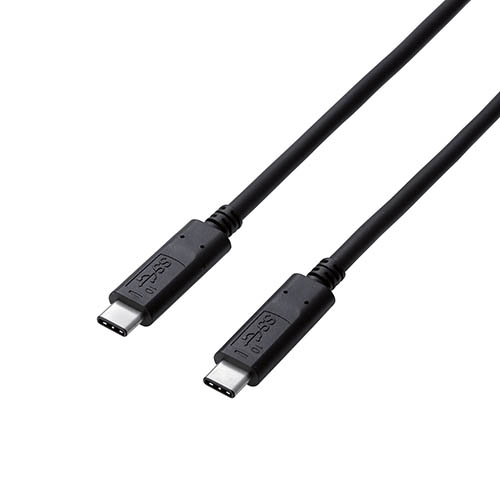 【5個セット】エレコム USB3.1ケーブル/Gen2/C-Cタイプ/認証品/PD対応/5A出力/0.5m/ブラック USB3-CC5P05NBKX5 /l