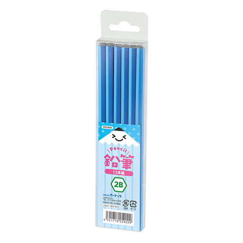 【30個セット(12本組×30個)】ARTEC 鉛筆2B(12本組)ブルー ATC5909X30 /l