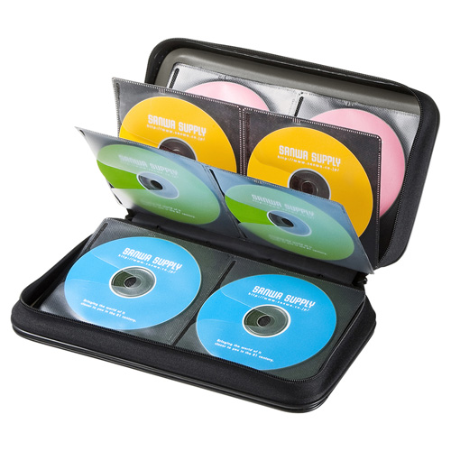 まとめ得 【5個セット】 サンワサプライ DVD・CDセミハードケース(96枚収納・ブラック) FCD-WL96BKX5 x [2個] /l