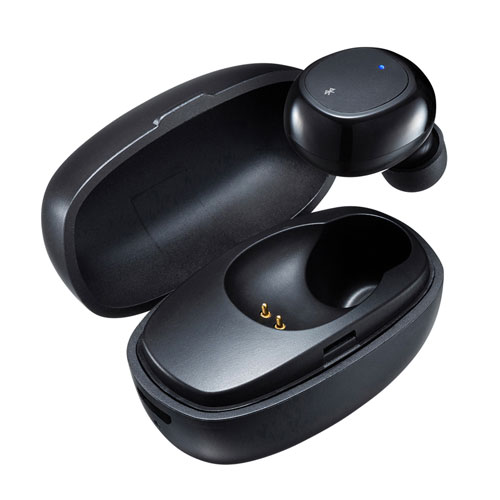 【5個セット】 サンワサプライ 超小型Bluetooth片耳ヘッドセット(充電ケース付き) MM-BTMH52BKX5 /l｜web-twohan
