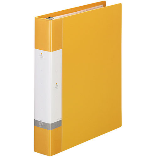 まとめ得 【5個セット】 LIHIT LAB. リクエスト クリヤーブック A4S 35P 黄 G3803-5-YEX5 x [2個] /l