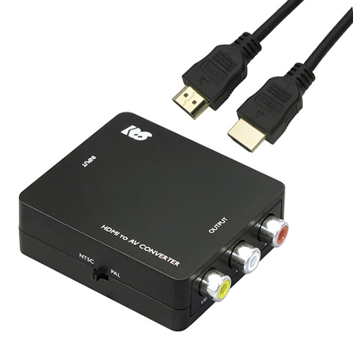 まとめ得 ラトックシステム HDMI to コンポジットコンバーター HDMIケーブル 1mセット RS-HD2AV1+HDM10-064BK x [2個] /l