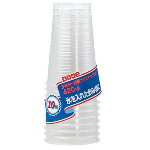 まとめ得 日本デキシー エコノウエア 透明プラスチックカップ420ml 10個入 MMT00225 x [5個] /l | 