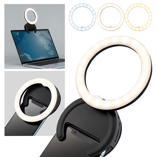 ナカバヤシ USD充電式LEDリングライト ブラック UA-LED015BK /l |  | 01