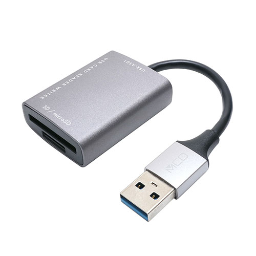 MCO SD microSDカードリーダ ライタ USB-A ダークシルバー USR-ASD1/DS /l｜web-twohan