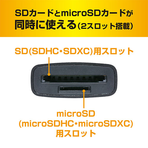 MCO SD microSDカードリーダ ライタ Type-C ダークシルバー USR-CSD1/DS /l｜web-twohan｜05