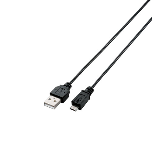 まとめ得 エレコム USB2.0ケーブル/A-microBタイプ/スリム/2m/ブラック U2C-AMBX20BK x [2個] /l