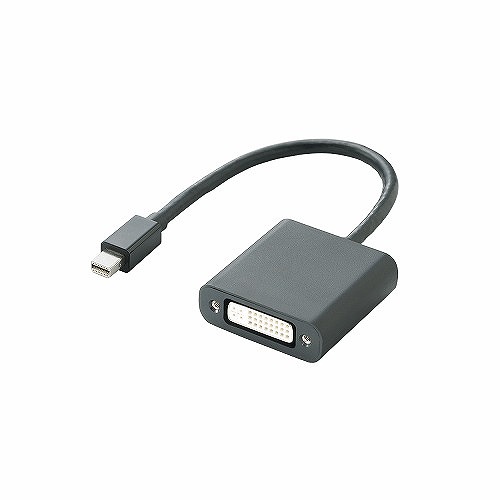 まとめ得 エレコム　Mini DisplayPort-DVI変換アダプタ 0.15m ブラック AD-MDPDVIBK x [2個] /l