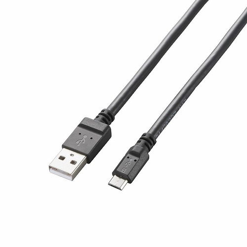 まとめ得 エレコム 2A対応microUSBケーブル 0.8m ブラック MPA-AMB2U08BK x [2個] /l