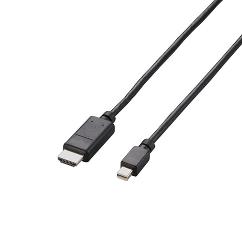 まとめ得 エレコム Mini DisplayPort-HDMI変換ケーブル/2m/ブラック AD-MDPHDMI20BK x [2個] /l
