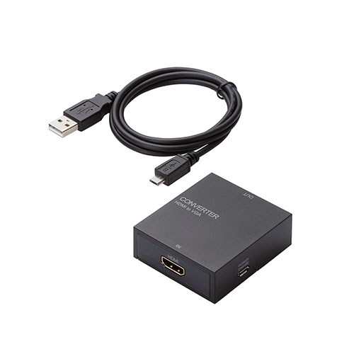 エレコム ダウンスキャンコンバーター/HDMI‐VGA/3.5φ/HDMI1.4 AD-HDCV01 /l｜web-twohan