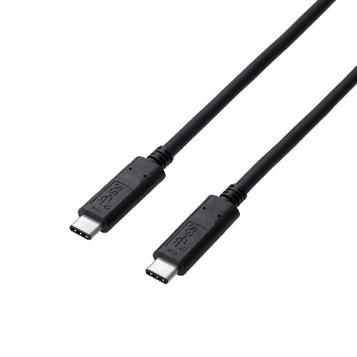まとめ得 エレコム USB3.1ケーブル(認証品、C-C) 1m ブラック USB3-CCP10NBK x [2個] /l｜web-twohan