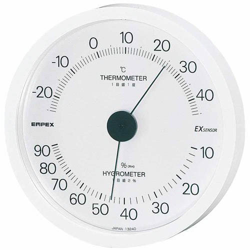 まとめ得 EMPEX 温度・湿度計 エクシード 温度・湿度計 壁掛用 TM-2301 ホワイト x [2個] /l