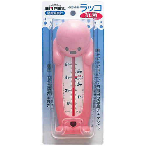 まとめ得 EMPEX 浮型 湯温計 ぷかぷかラッコ TG-5203 ピンク x [3個] /l