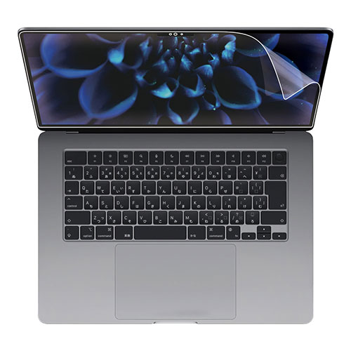 まとめ得 サンワサプライ MacBook Air 2023 M2 15インチ用液晶保護指紋防止光沢フィルム LCD-MBAM22FP x [2個] /l