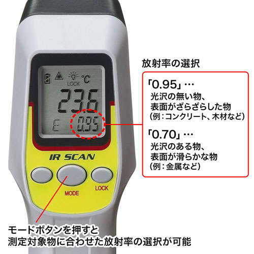まとめ得 サンワサプライ 非接触放射温度計 CHE-TN430 x [2個] /l｜web-twohan｜04