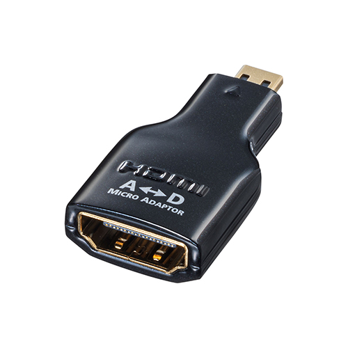 まとめ得 サンワサプライ HDMI変換アダプタ　マイクロHDMI AD-HD09MCK x [2個] /l｜web-twohan｜02