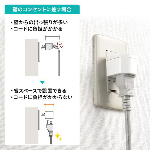 まとめ得 サンワサプライ 温度ヒューズ内蔵アダプタ ホワイト TAP-AD15W x [3個] /l |  | 04
