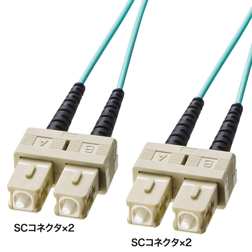 サンワサプライ　OM3光ファイバケーブル　HKB-OM3SCSC-10L /l