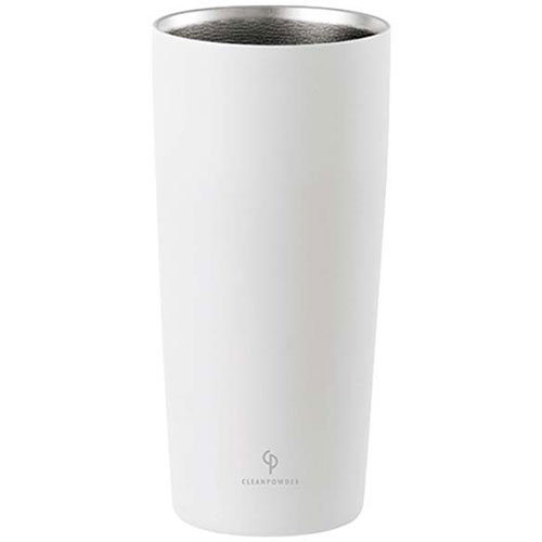 まとめ得 カクセー クリーンパウダー 真空二重タンブラー 630ml ホワイト CLE-04W x [3個] /l | 