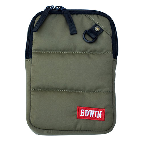 エツミ EDWIN キルティングショルダーポーチ カーキ VE-3578 /l | 