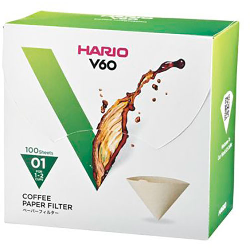 まとめ得 HARIO V60用ペーパーフィルターM 1〜2杯用 100枚入 VCF-01-100MK x [4個] /l