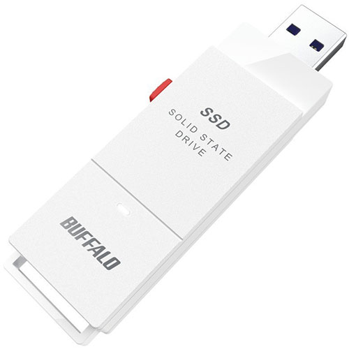 BUFFALO バッファロー 外付けSSD 2TB ホワイト SSD-SCT2.0U3WA /l