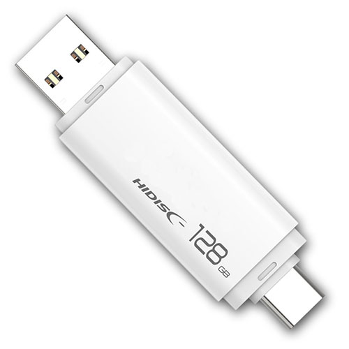 HIDISC USB3.2 Gen2 Type-C &Type-A搭載 フラッシュドライブ 128GB キャップ式 HDUF134C128G3C /l｜web-twohan｜02