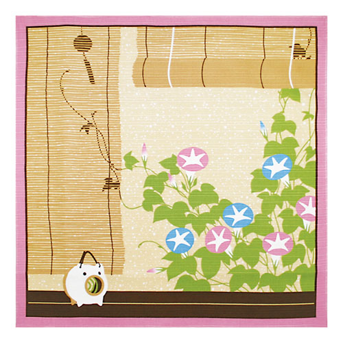 まとめ得 ヤマコー てまひま工房 花景色 小風呂敷 夏 yamaco88080 x [2個] /l | 