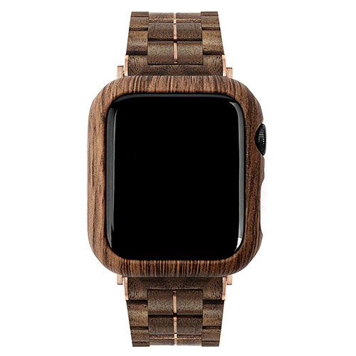 まとめ得 VOWOOD ボーウッド ハードケース for Apple Watch アップルウォッチ 44mm ウォルナット調パターン VW74053AWW x [3個] /l |  | 01