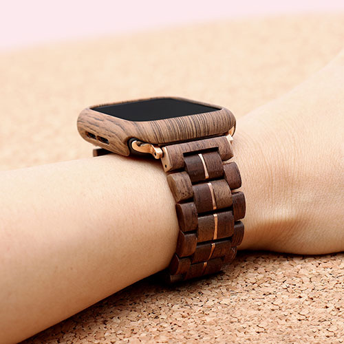 まとめ得 VOWOOD ボーウッド ハードケース for Apple Watch アップルウォッチ 44mm ウォルナット調パターン VW74053AWW x [3個] /l |  | 02