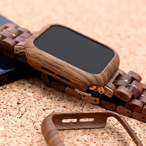 まとめ得 VOWOOD ボーウッド ハードケース for Apple Watch アップルウォッチ 44mm ウォルナット調パターン VW74053AWW x [3個] /l |  | 04