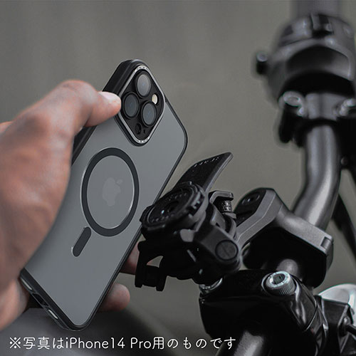 まとめ得 miak レンズガード一体型MagSafe対応クリアケース for iPhone 14 ブラック MA52141i14 x [2個] /l |  | 02