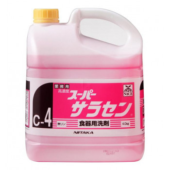 業務用 食器用洗剤 高濃度 スーパーサラセン(C 4) 4kg×4本 211842 /a :a3 1082904:WEB TWOHAN in