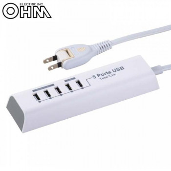 ޤȤ OHM Х뽼ťå USB5ĸ 1.5m SMP-U55D3-W x [2] /a