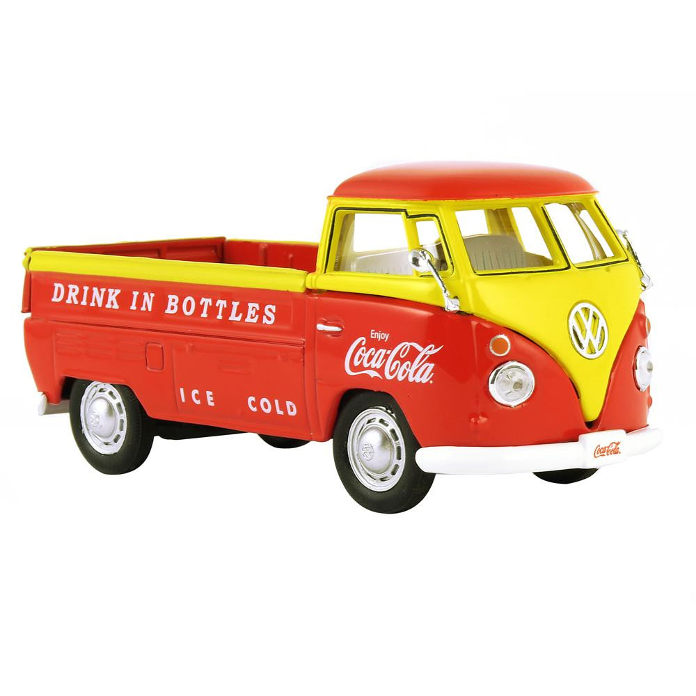 まとめ得 Coca Cola(コカ・コーラ)シリーズ VW ピックアップ 1962 オレンジ/イエロー 1/43スケール 442338 x [4個] /a