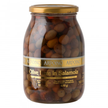 アルドイーノ　ブラックオリーブ　塩水漬け　ネーレ　種あり　1050g　4個セット　18 /a