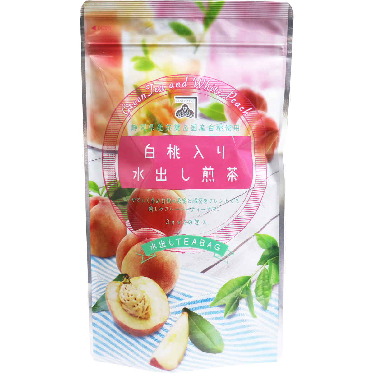 Yahoo! Yahoo!ショッピング(ヤフー ショッピング)まとめ得 ※白桃入り水出し煎茶 水出しティーバッグ 3g×20包入 x [2個] /k