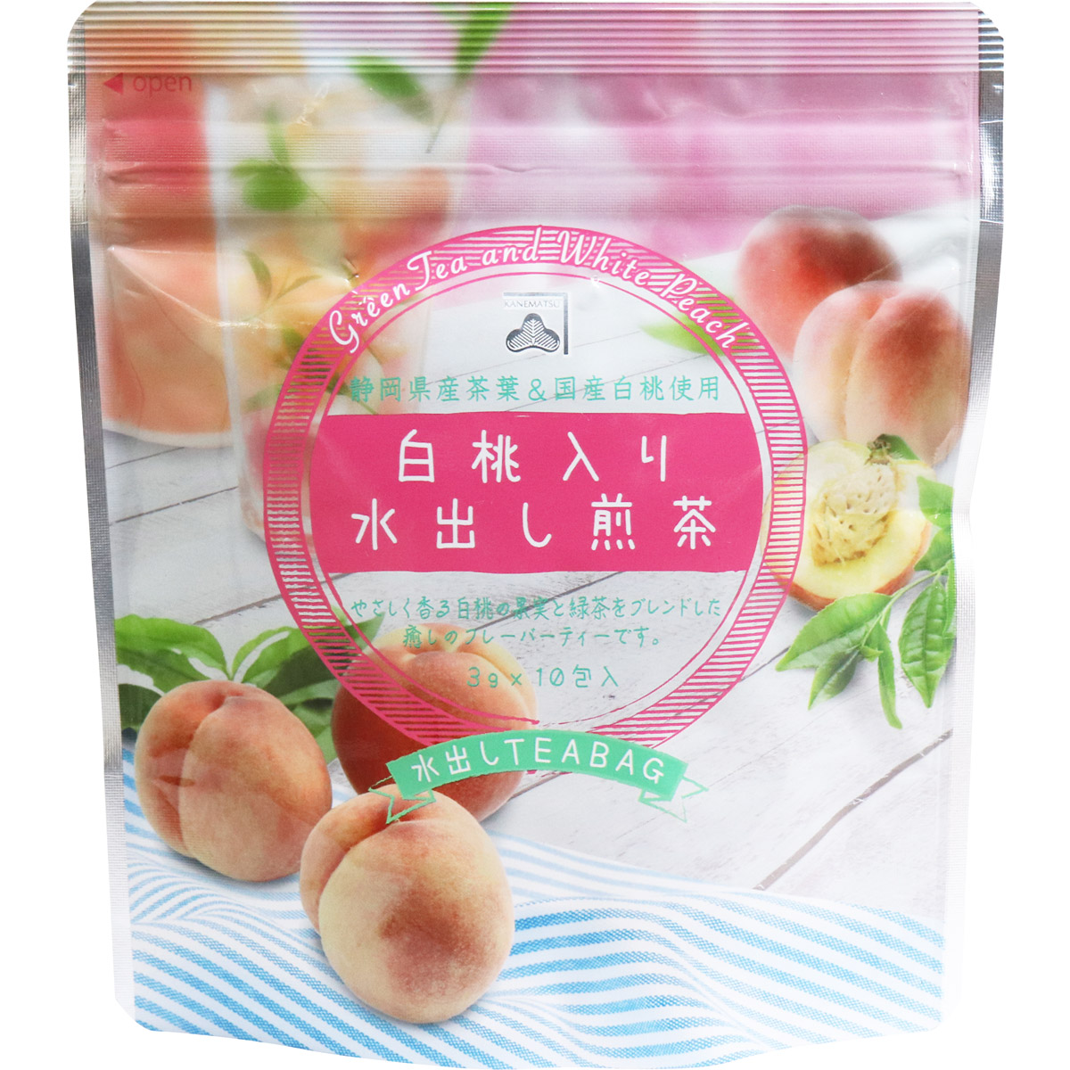 Yahoo! Yahoo!ショッピング(ヤフー ショッピング)まとめ得 ※白桃入り水出し煎茶 水出しティーバッグ 3g×10包入 x [5個] /k