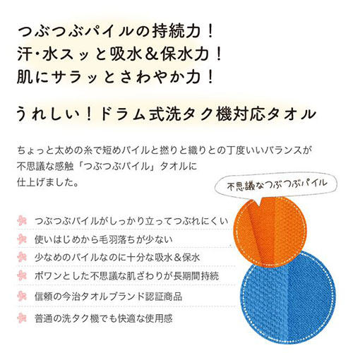 まとめ得 楠橋紋織 くすばしタオル ドラム式洗濯機対応 抗菌・防臭 ポワン小粒 スマートバスタオル ブルー 1-68490-21-B x [4個] /l