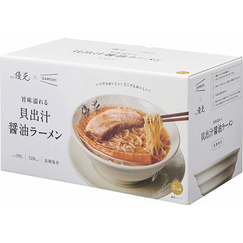 まとめ得 麺屋優光×IZAMESHI 旨味溢れる 貝出汁醤油ラーメン 5食セット C5021045 x [4個] /l : lc 4549373006203 m : WEB TWOHAN in