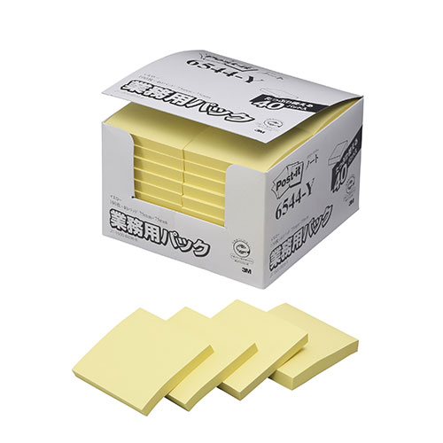 まとめ得 3M Post it ポストイット ノート 業務用パック イエロー 3M 6544 Y x [4個] /l :l3 4549395032488 m:WEB TWOHAN in